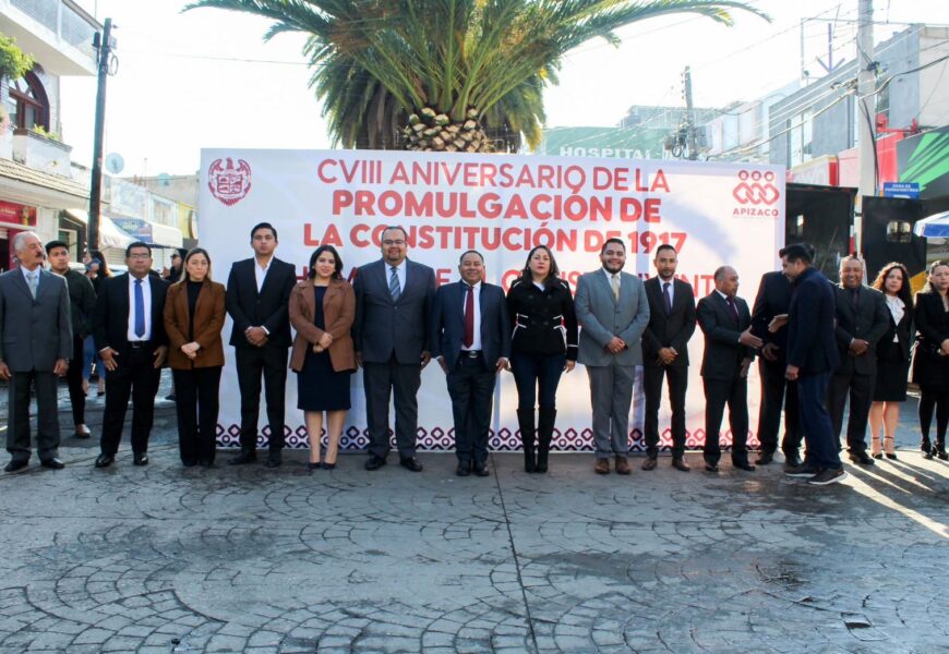 Apizaco conmemora el 108 Aniversario de la Constitución