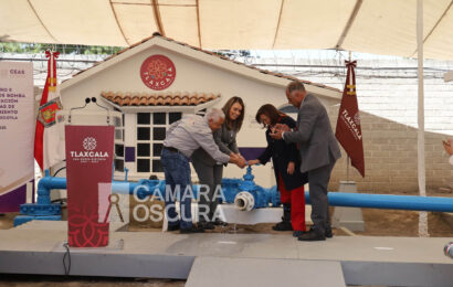 Gobernadora entrega obra hidráulica en Chiautempan
