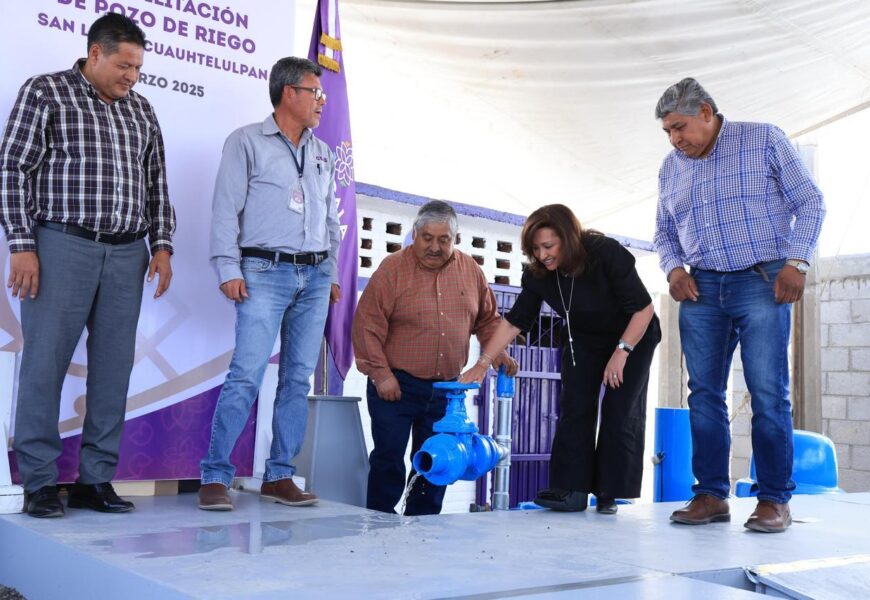 Gobierno de Tlaxcala rehabilita pozo de riego en Cuauhtelulpan