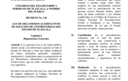 Publican Nueva ley que facilita solución de controversias