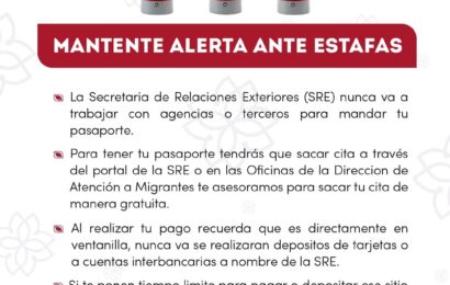 Alertan sobre fraudes en empleo y trámites migratorios