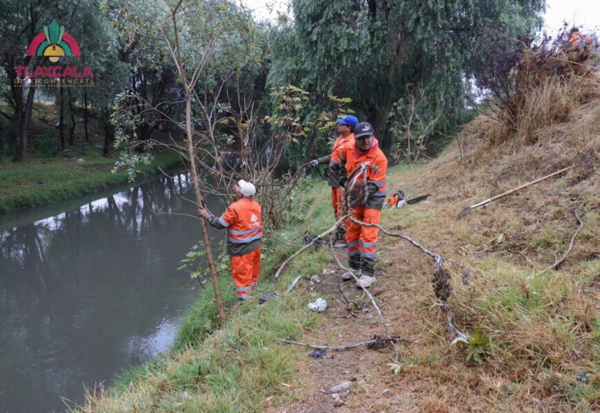 Alcalde de Tlaxcala encabeza jornada ambiental