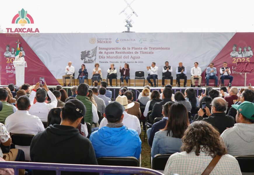 Alcalde de Tlaxcala asiste a la inauguración de Planta de Tratamiento