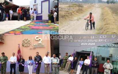 Gobernadora realiza entrega de obras en  Zitlaltepec