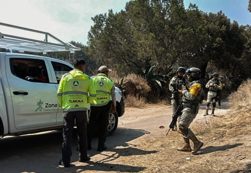 Apoyo a Atlzayanca ante incendio forestal