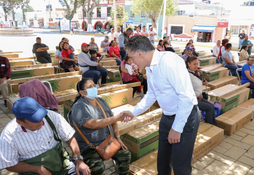 Calentadores solares Tlaxcala benefician a familias