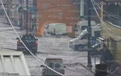 Lluvias en Huamantla activan operativo de la CEPC