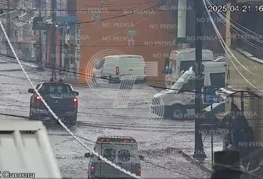Lluvias en Huamantla activan operativo de la CEPC