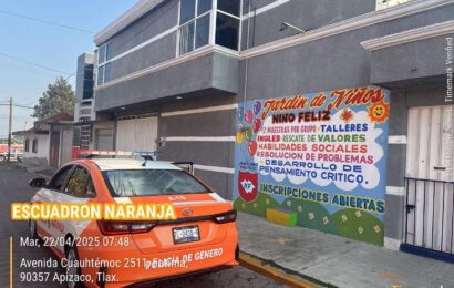 El Operativo Escuela Segura cuida planteles educativos en Apizaco