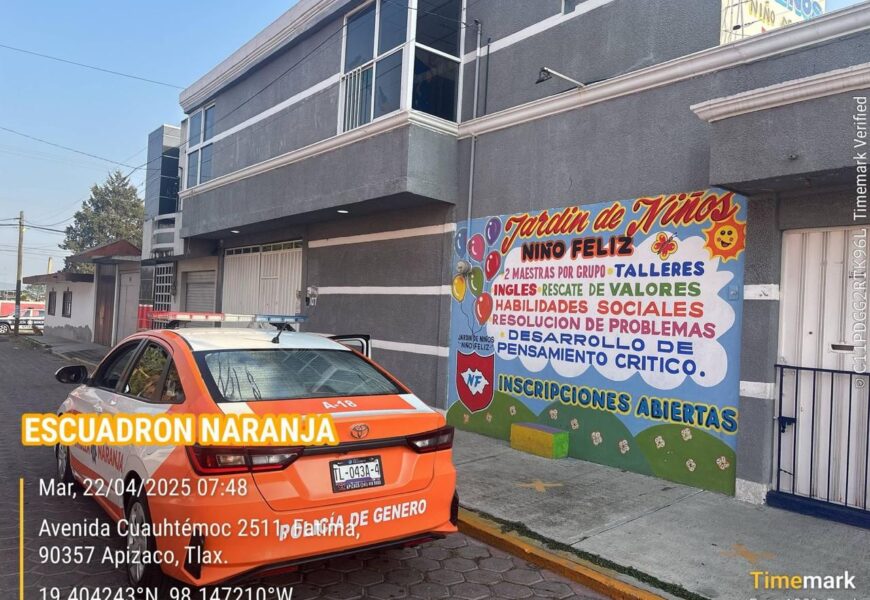 El Operativo Escuela Segura cuida planteles educativos en Apizaco