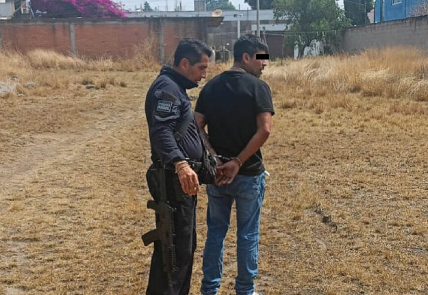 Detención en San Esteban Tizatlán por robo frustrado en vivienda