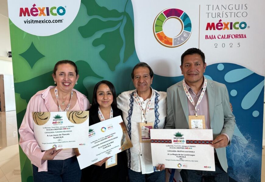 Tlaxcala gana tres premios en Tianguis Turístico 2025