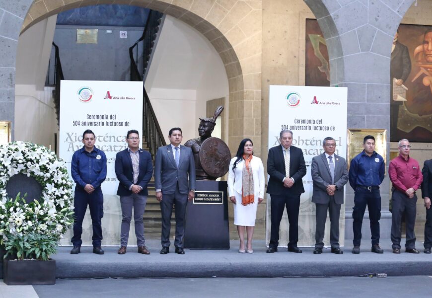 Xicohténcatl Axayacatzin es homenajeado por el Senado en su aniversario luctuoso