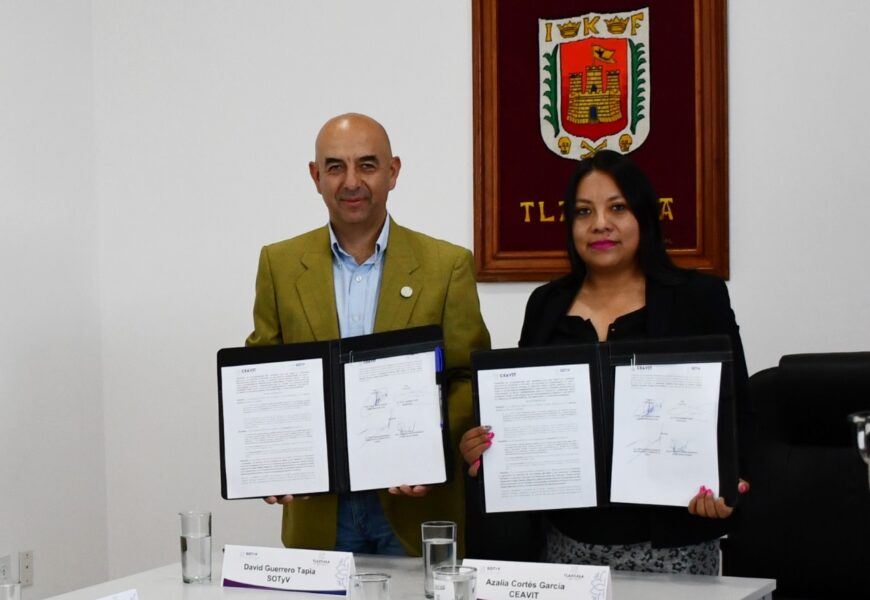 Convenio SOTyV y CEAVIT garantiza vivienda para víctimas del delito en Tlaxcala