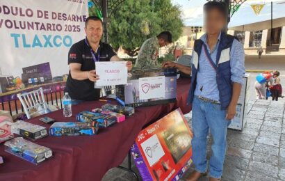 Campaña de desarme voluntario en Tlaxcala