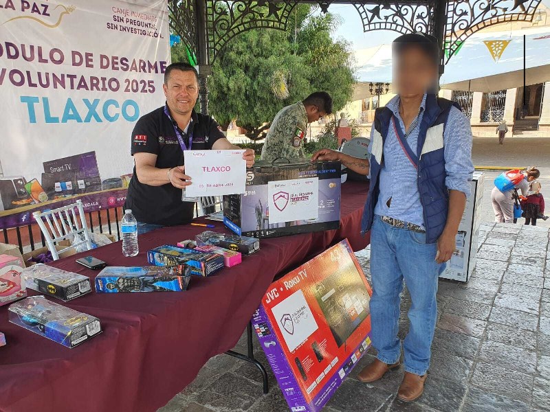 Campaña de desarme voluntario en Tlaxcala