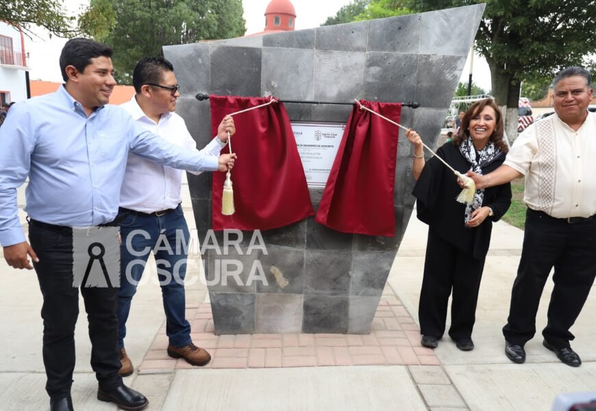 Rehabilitacion de calle en Santa Cruz Tlaxcala mejora conectividad