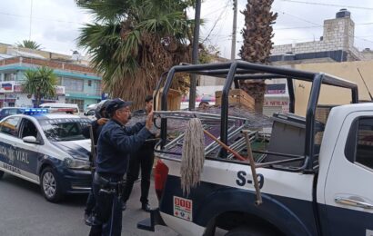 Operativo para retirar objetos en Apizaco busca liberar vialidades y garantizar seguridad
