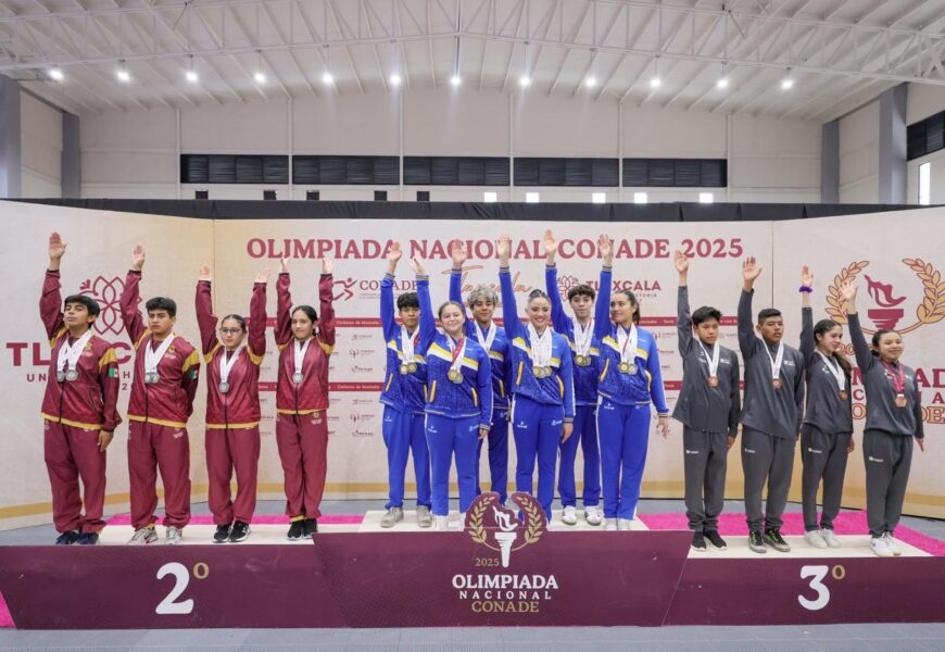 Tlaxcala en gimnasia trampolín logra dos bronces