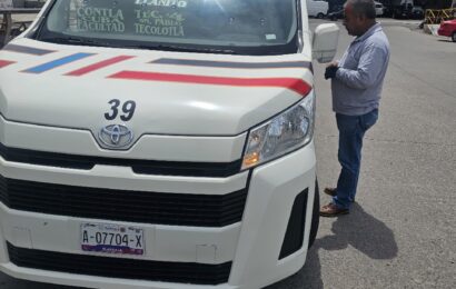Transporte público en Tlaxcala bajo sanción