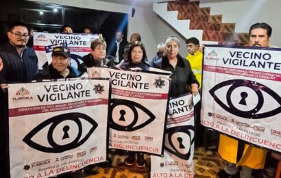 Comités de vigilancia vecinal refuerzan seguridad en Tlaxcala