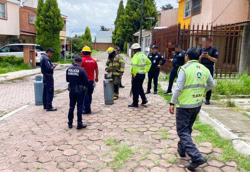 Explosión en colonia Volcanes moviliza a cuerpos de emergencia en Tlaxcala