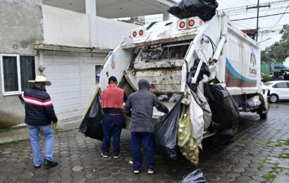 Servicio de recolección de basura en Tlaxcala se retrasa por lluvias