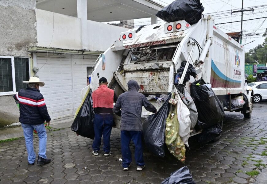 Servicio de recolección de basura en Tlaxcala se retrasa por lluvias