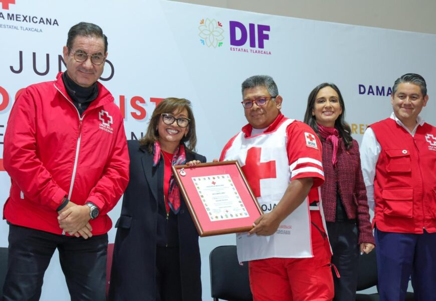 Socorristas de la Cruz Roja Tlaxcala reciben reconocimiento oficial por su labor