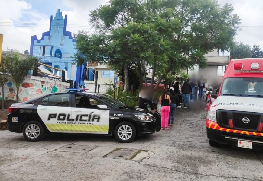 Policía de Tlaxcala brinda atención a hombre en Acuitlapilco