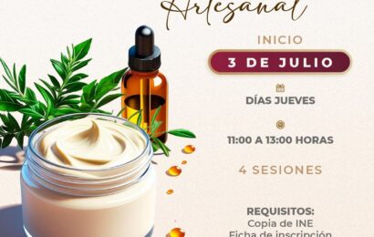 Taller gratuito de cosmetología artesanal en Tlaxcala
