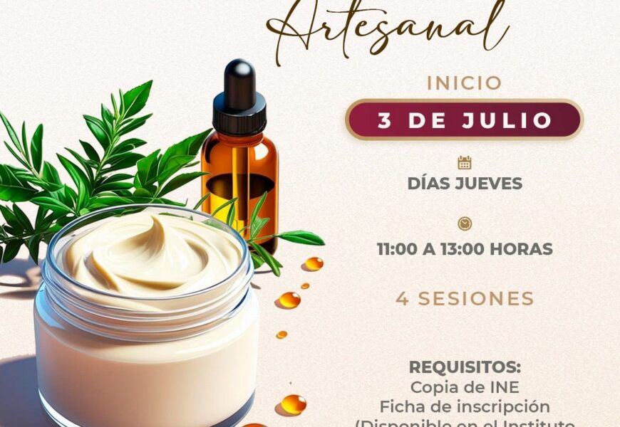 Taller gratuito de cosmetología artesanal en Tlaxcala