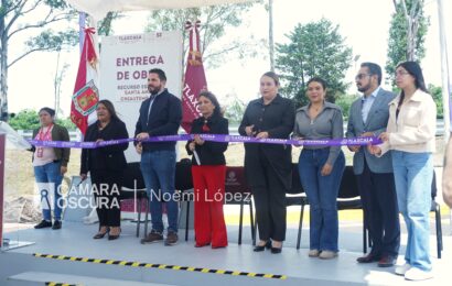 Inauguran puente en Chiautempan