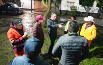 Alfonso Sánchez recorre zonas afectadas tras granizada