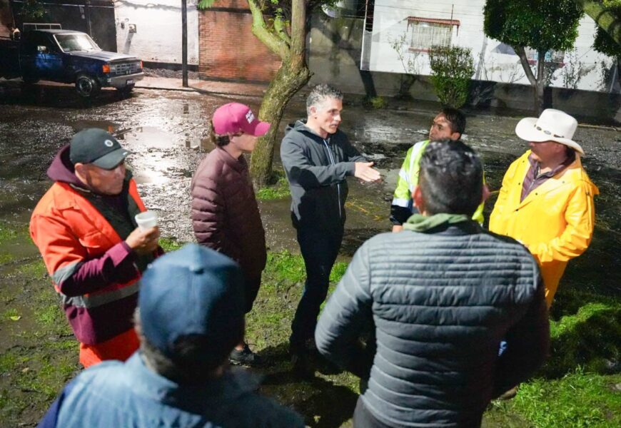 Alfonso Sánchez recorre zonas afectadas tras granizada