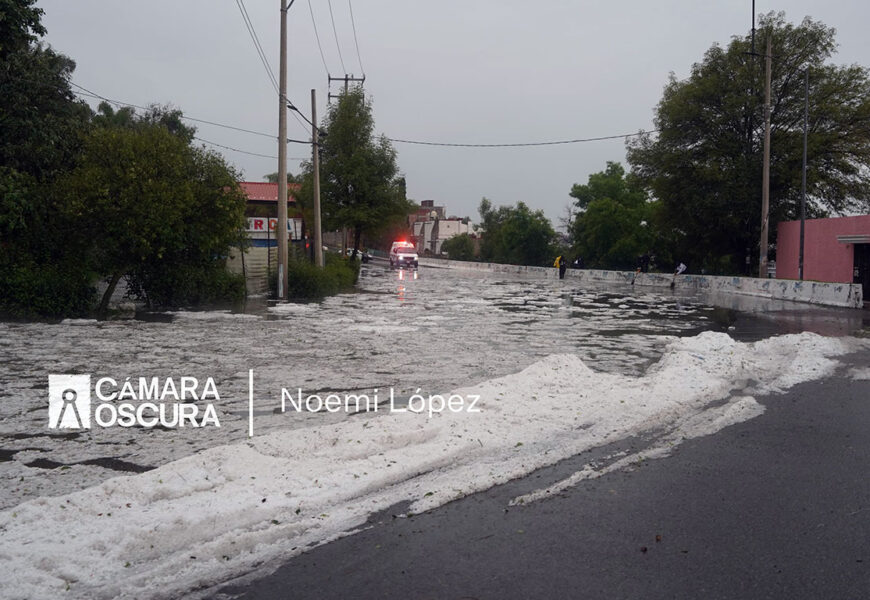 Lluvias con granizo en Tlaxcala dejan afectaciones