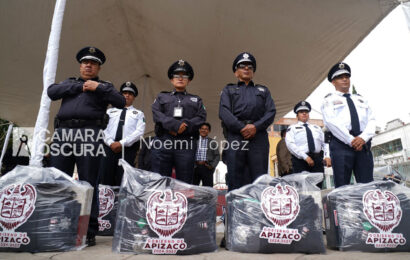 Entrega de patrullas y uniformes en Apizaco refuerza seguridad
