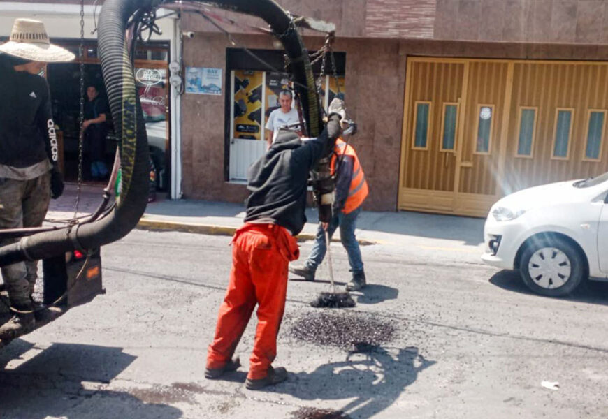 Programa Permanente de Bacheo avanza