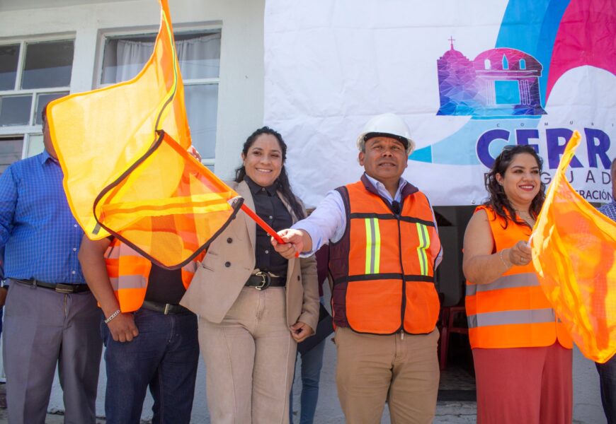 Javier Rivera encabeza inicio de obras en comunidades de Apizaco