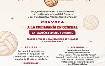 Liga Municipal de Cachibol 2025 abre inscripciones en Tlaxcala