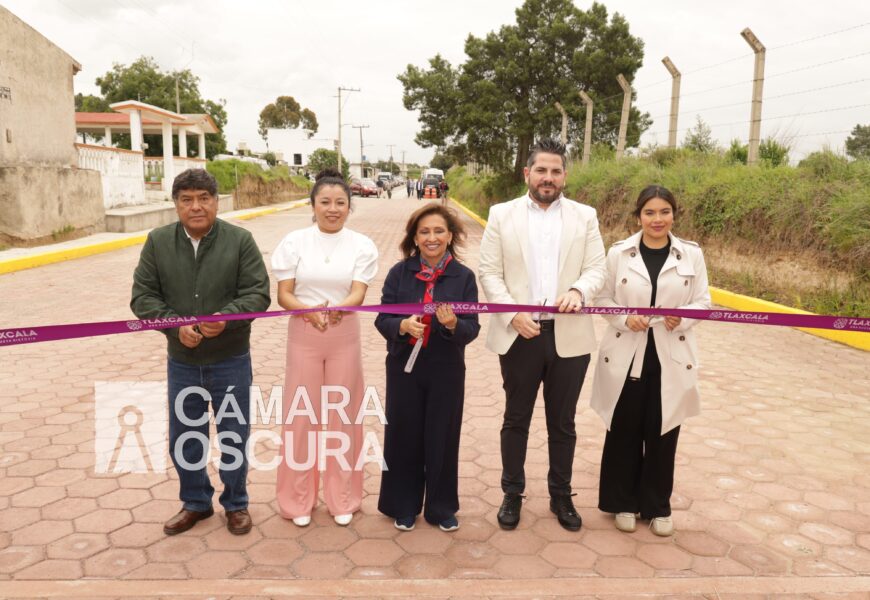 Obra pública en avenida Hidalgo beneficia a Tecopilco
