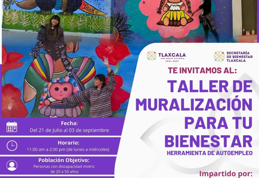 Taller de Muralización para tu Bienestar impulsara inclusión