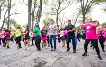 Mega clase de zumba en Tlaxcala fortalece salud, unión y deporte