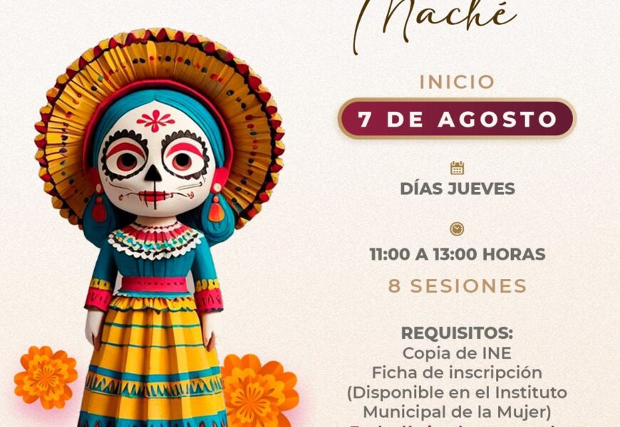 Curso gratuito de Catrinas de Papel Maché inicia