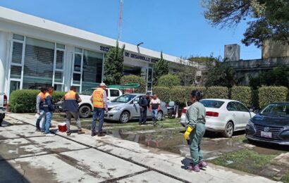 Brigadas de fomento sanitario en Tlaxcala actúan tras intensas lluvias