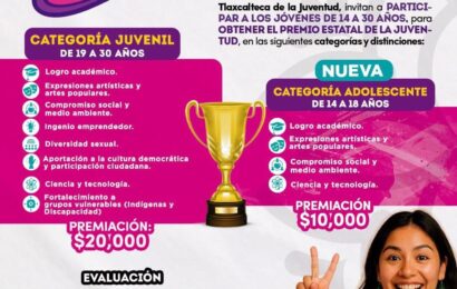 Premio Estatal de la Juventud amplía registro