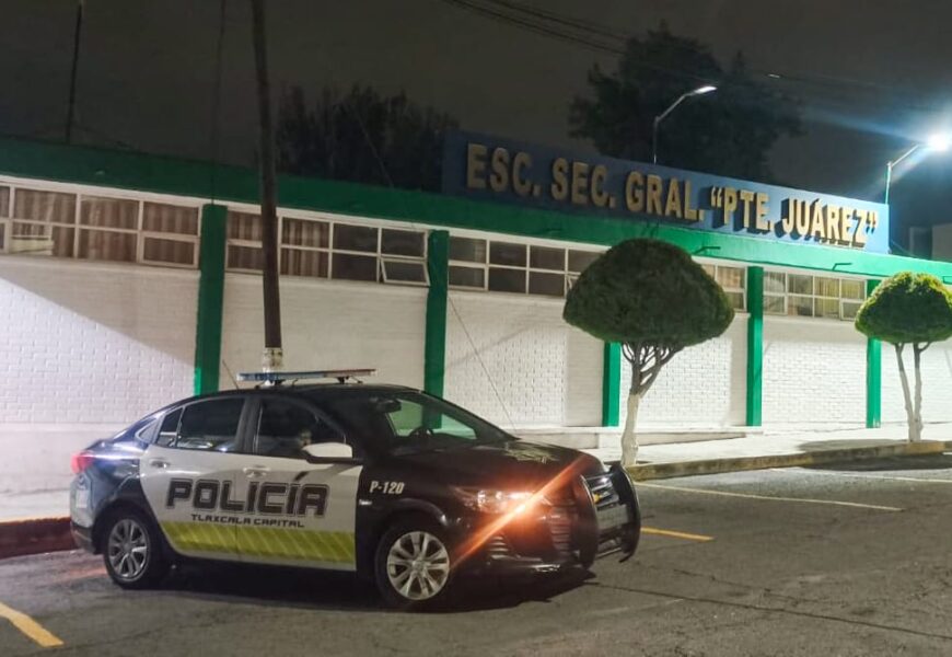 Seguridad escolar en Tlaxcala garantiza vigilancia continua en receso