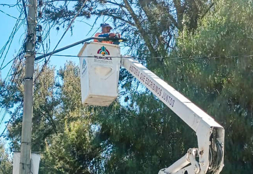Rehabilitación de luminarias refuerza seguridad en Tlaxcala Rehabilitación de luminarias refuerza seguridad en Tlaxcala