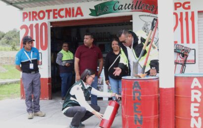 Supervisión en zonas pirotécnicas fortalece medidas de seguridad