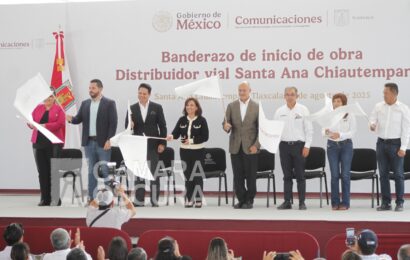 Distribuidor vial Santa Ana Chiautempan impulsará movilidad y economía local